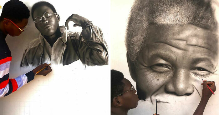 This Artist Shares 25 Unfinished Portraits That Reveal The True Process Behind Hyperrealism