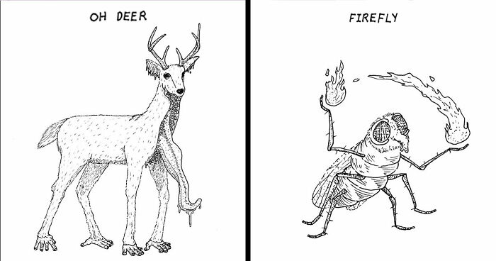 This Illustrator Made Inktober Into A Month Of Snarky Puns (31 Pics)