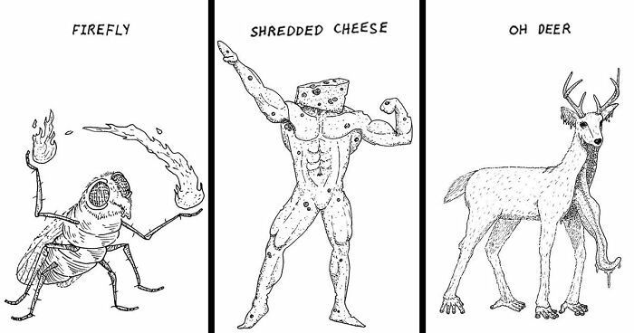 This Illustrator Made Inktober Into A Month Of Snarky Puns (31 Pics)