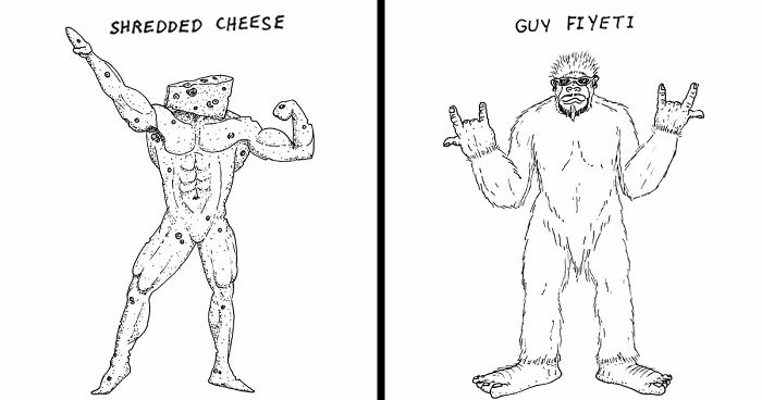 This Illustrator Made Inktober Into A Month Of Snarky Puns (31 Pics)