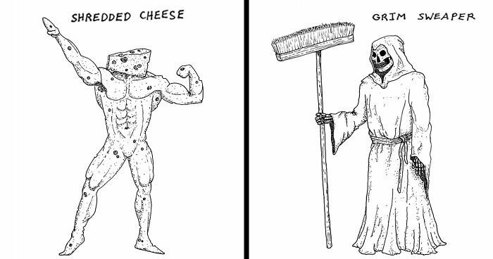 This Illustrator Made Inktober Into A Month Of Snarky Puns (31 Pics)