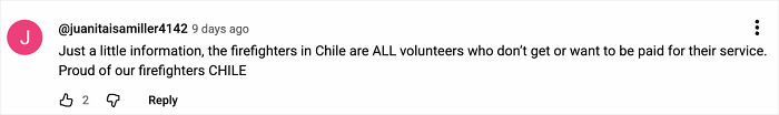 Comment about Chile volunteers firefighters highlighting unpaid service amid wildfire chaos and town burning overnight. Comment about Chile volunteers firefighters highlighting unpaid service amid wildfire chaos and town burning overnight.