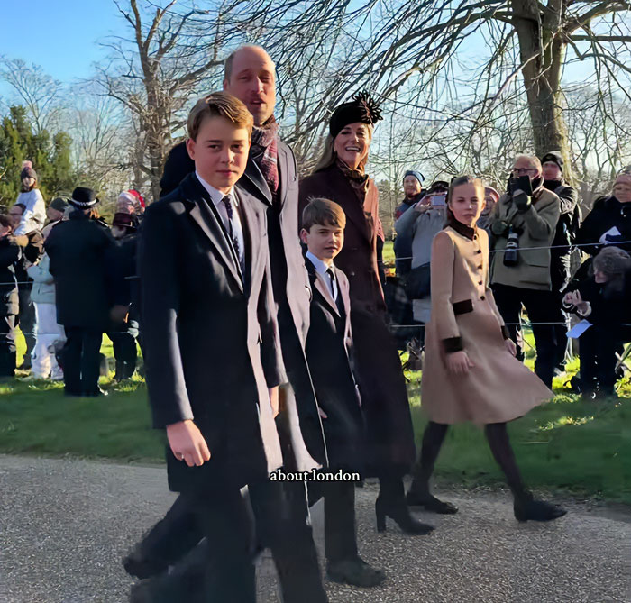 Royal father with his children walking together in a crowd at a sunny outdoor event Royal father with his children walking together in a crowd at a sunny outdoor event