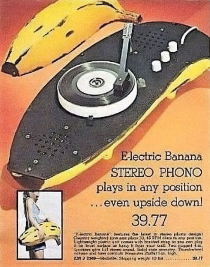 The Electric Banana Stereo Phono Was Inspired By An Andy Warhol Painting Of A Banana For A 1967 Album By Velvet Underground