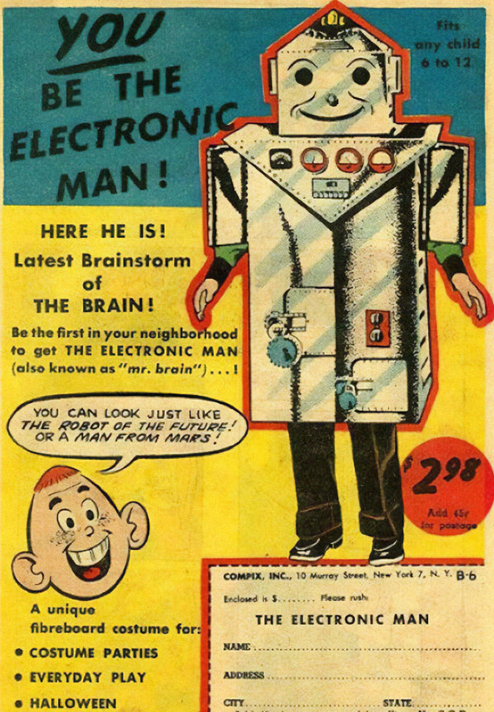 Yes Friends, You Too Can Be An "Electronic Man" Made Out Of Cardboard