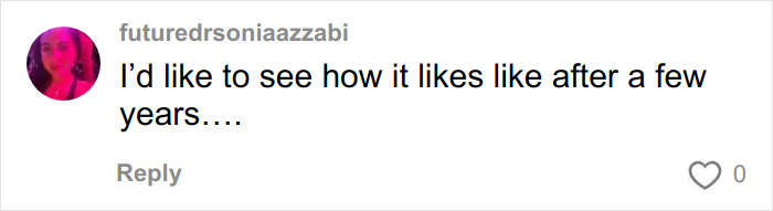 Comment by user futuredrsoniaazzabi questioning how donated lifeless bodies look years after BBLs and breast implants.