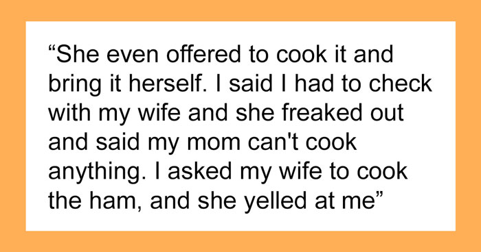 Man Goes Against Wife’s Wishes And Cooks His Mom’s Favorite Meal For Celebration, Drama Ensues