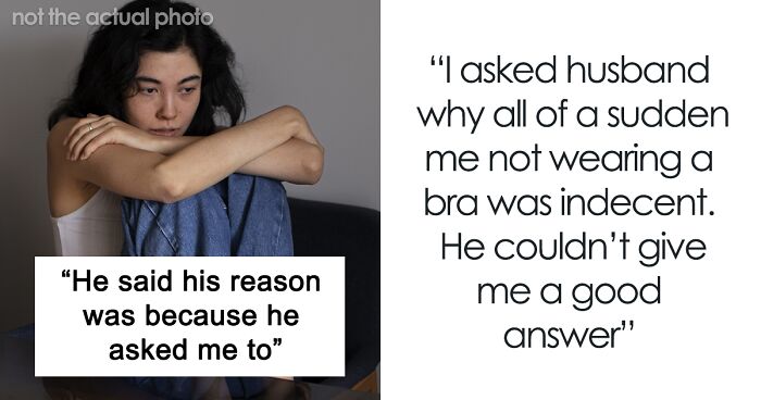 Woman Never Wears A Bra At Home, It Suddenly Starts Bothering Her Husband