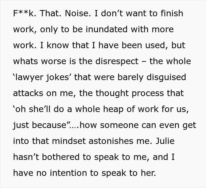 Alt text: Woman refuses to risk new career by giving free advice to friends, revealing their true colors and disrespect.