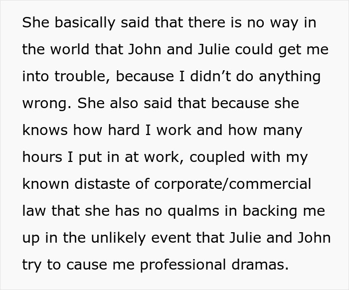 Text excerpt about a woman refusing to risk her new career despite friends needing free advice, revealing true colors.