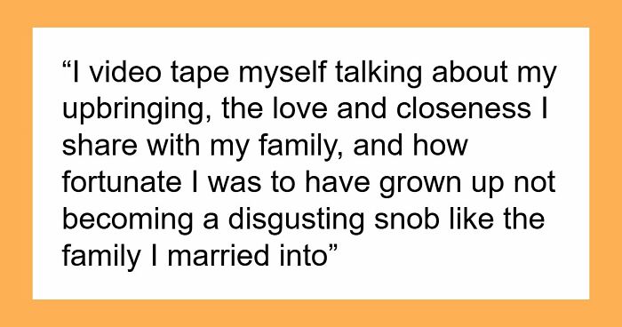 Woman Proves Husband’s Family Is Just A Bunch Of Lying Snobs With A Simple Switch