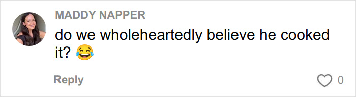 Woman reacting with laughter emoji in a social media comment about a surprising Hinge match on first date. Woman reacting with laughter emoji in a social media comment about a surprising Hinge match on first date.