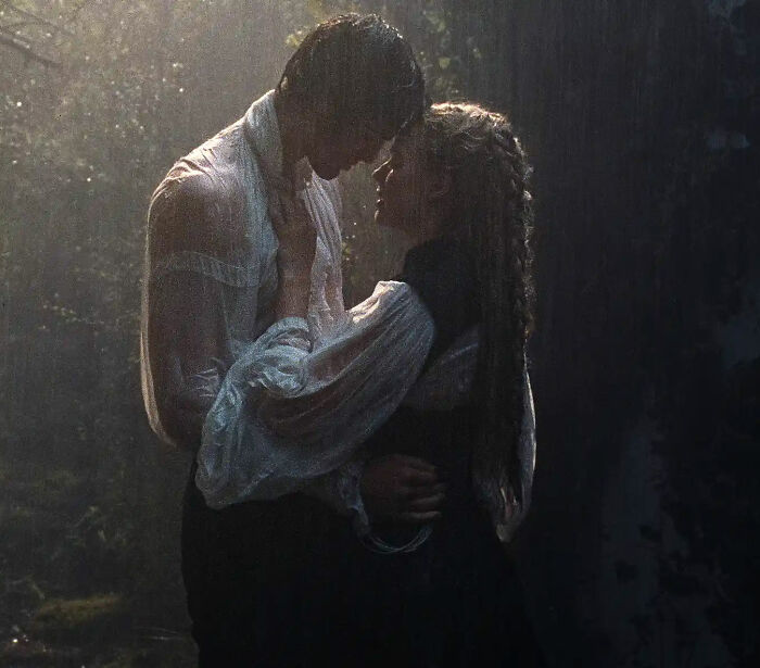 Margot Robbie and Jacob Elordi share an intimate moment on the Wuthering Heights set, sparking relationship rumors.