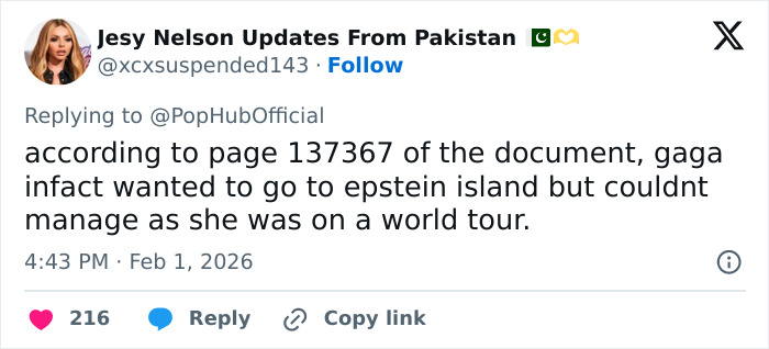 Amid Grammy Performance, Lady Gaga's Ties With Epstein Spark Chatter As New Files Are Released Amid Grammy Performance, Lady Gaga's Ties With Epstein Spark Chatter As New Files Are Released