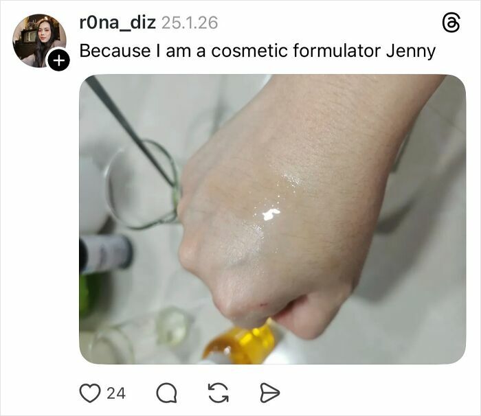 Close-up of a hand with shiny skin, illustrating a cosmetic formulation related to why girls don’t get their nails done.