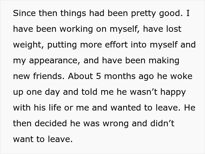 Woman Shares Her Struggles With Husband Who Keeps Leaving And Coming Back, Gets A Reality Check