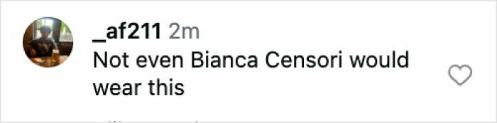 Screenshot of an Instagram comment reacting to Chappell Roan’s Grammys outfit sparking savage outrage online.