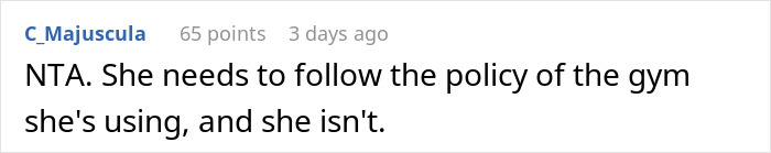 Comment on a forum discussing a woman calling a guy a creep after he asks her to stop filming him at the gym.