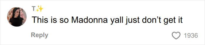 Image of a social media comment reacting to Chappell Roan’s Grammys outfit with strong criticism and outrage online.