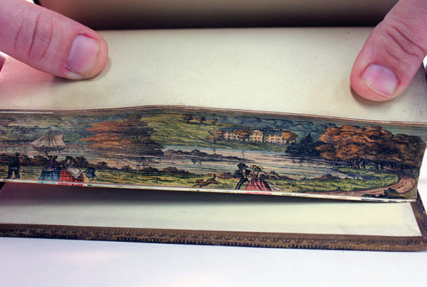 Hidden 19th Century Fore-Edge Paintings Found on the Pages of a Book