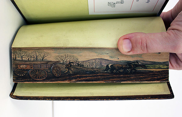 Hidden 19th Century Fore-Edge Paintings Found on the Pages of a Book Hidden 19th Century Fore-Edge Paintings Found on the Pages of a Book