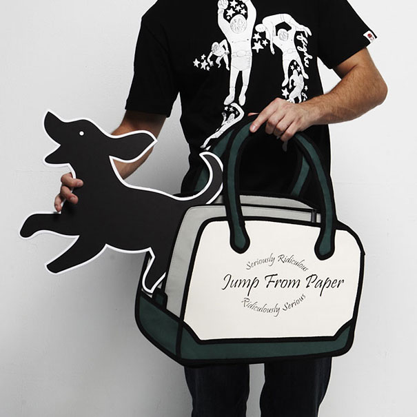 Jump From Paper: 2D Cartoon-like Handbags Jump From Paper: 2D Cartoon-like Handbags