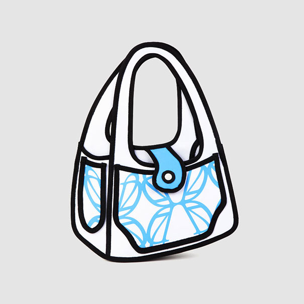 Jump From Paper: 2D Cartoon-like Handbags Jump From Paper: 2D Cartoon-like Handbags