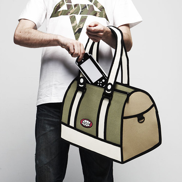 Jump From Paper: 2D Cartoon-like Handbags Jump From Paper: 2D Cartoon-like Handbags