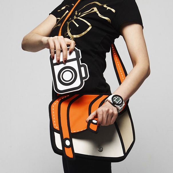 Jump From Paper: 2D Cartoon-like Handbags 