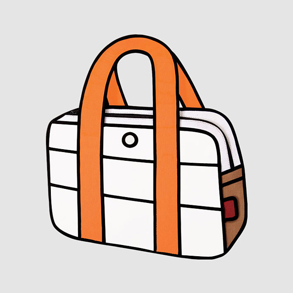 Jump From Paper: 2D Cartoon-like Handbags Jump From Paper: 2D Cartoon-like Handbags