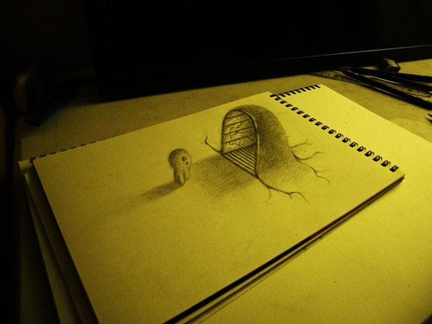 Incredible 3D Pencil Drawings by Nagai Hideyuki Incredible 3D Pencil Drawings by Nagai Hideyuki