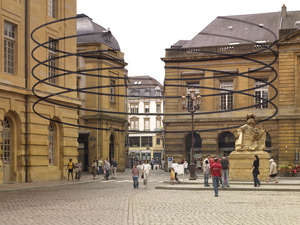 Anamorphic Illusions by Felice Varini Anamorphic Illusions by Felice Varini