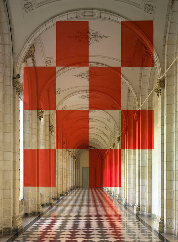 Anamorphic Illusions by Felice Varini Anamorphic Illusions by Felice Varini