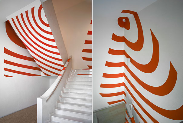 Anamorphic Illusions by Felice Varini Anamorphic Illusions by Felice Varini