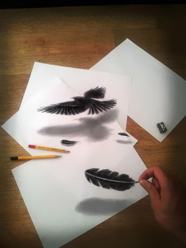 More 3D Pencil Drawings by Ramon Bruin
