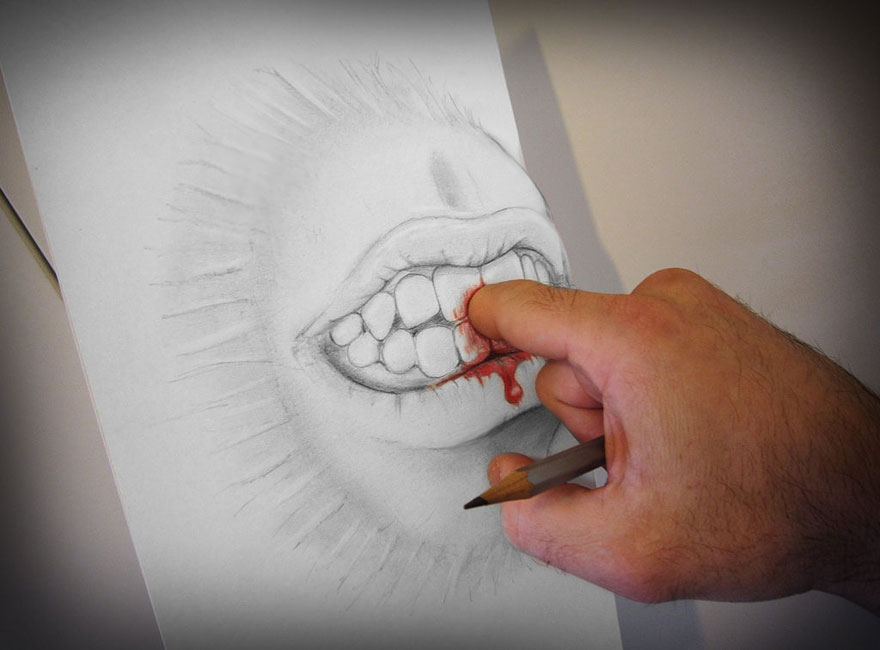 3D Pencil Drawings by Alessandro Diddi 3D Pencil Drawings by Alessandro Diddi