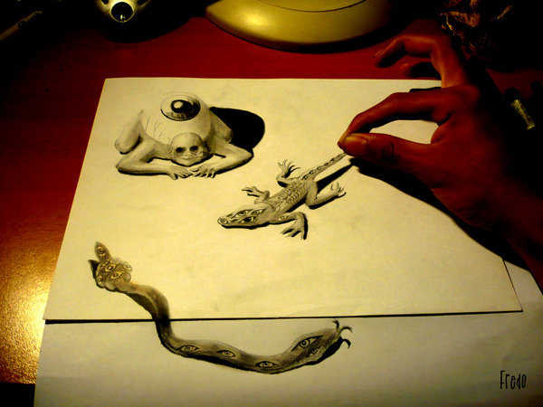 Amazing 3D Pencil Drawings by 17 Year Old Fredo