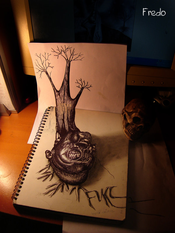 Amazing 3D Pencil Drawings by 17 Year Old Fredo