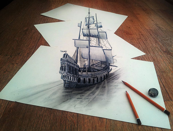 More 3D Pencil Drawings by Ramon Bruin More 3D Pencil Drawings by Ramon Bruin