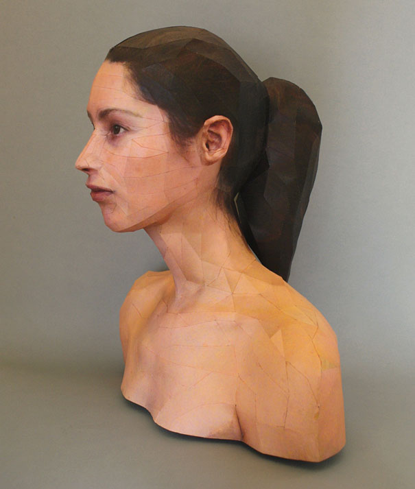 Realistic 3D Paper Portraits by Bert Simons Realistic 3D Paper Portraits by Bert Simons