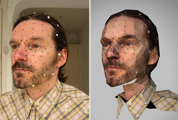 Realistic 3D Paper Portraits by Bert Simons