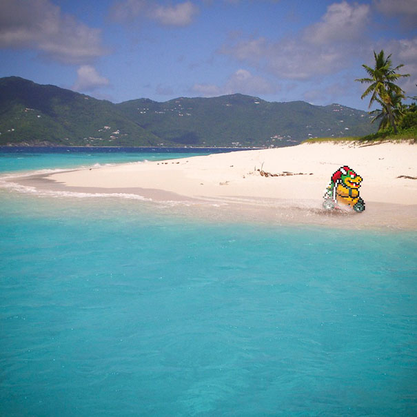 8-Bit Video Game Characters In Real Life