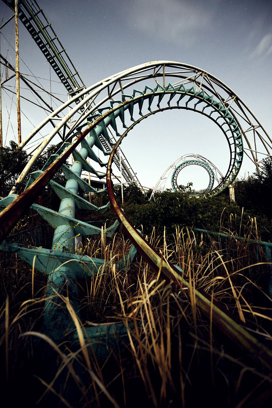 Abandoned carousel in a meadow Abandoned carousel in a meadow