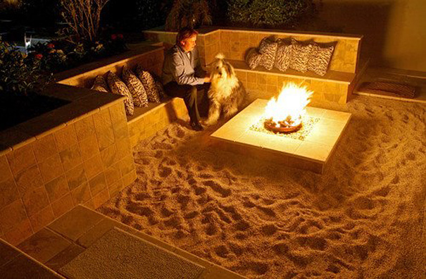 Cozy outdoor seating area with a fire pit and stylish cushions, showcasing amazing design ideas for your house. Cozy outdoor seating area with a fire pit and stylish cushions, showcasing amazing design ideas for your house.