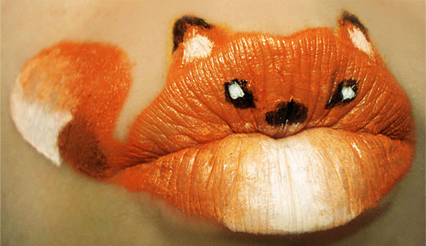 Animal Lipstick Art by Paige Thompson Animal Lipstick Art by Paige Thompson