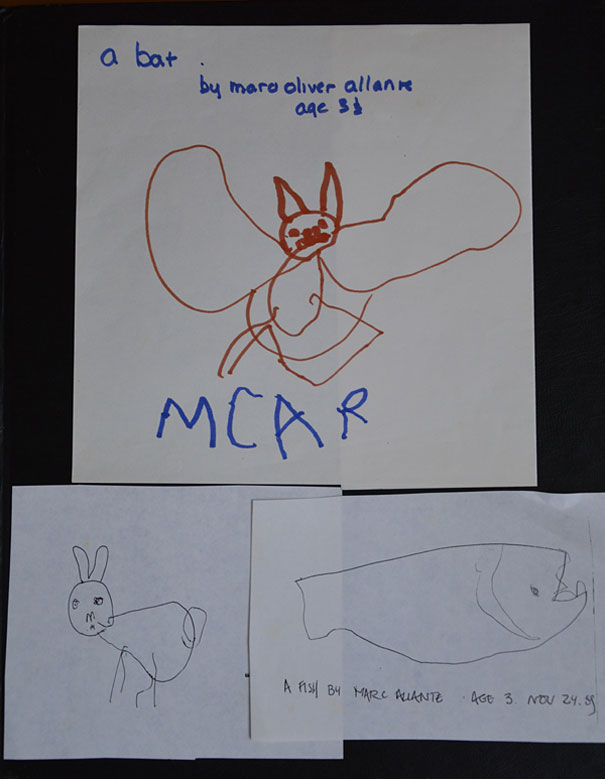 Artist Shows his Progression from 2 Years old to 25