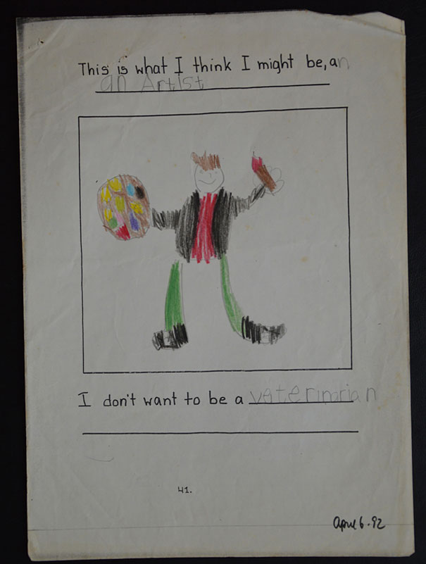 Artist Shows his Progression from 2 Years old to 25