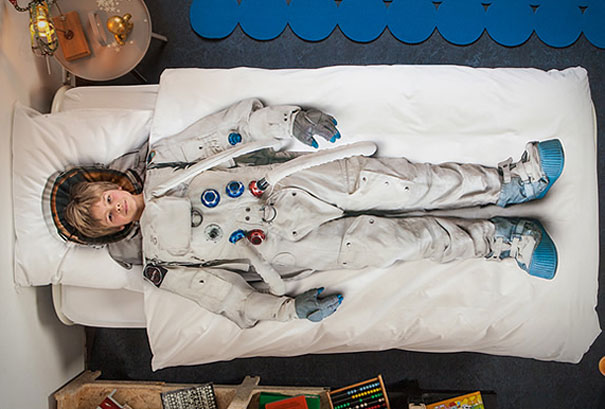 Realistic Astronaut Duvet Cover