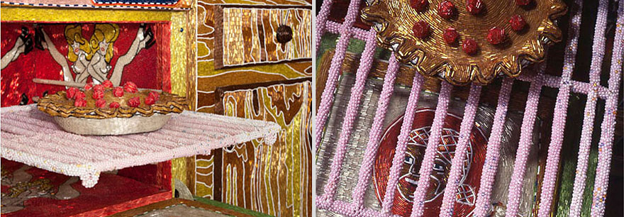 Artist Spends 5 Years Covering Entire Kitchen in Millions of Glass Beads Artist Spends 5 Years Covering Entire Kitchen in Millions of Glass Beads