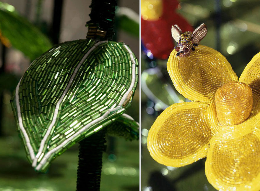 Artist Spends 5 Years Covering Entire Kitchen in Millions of Glass Beads